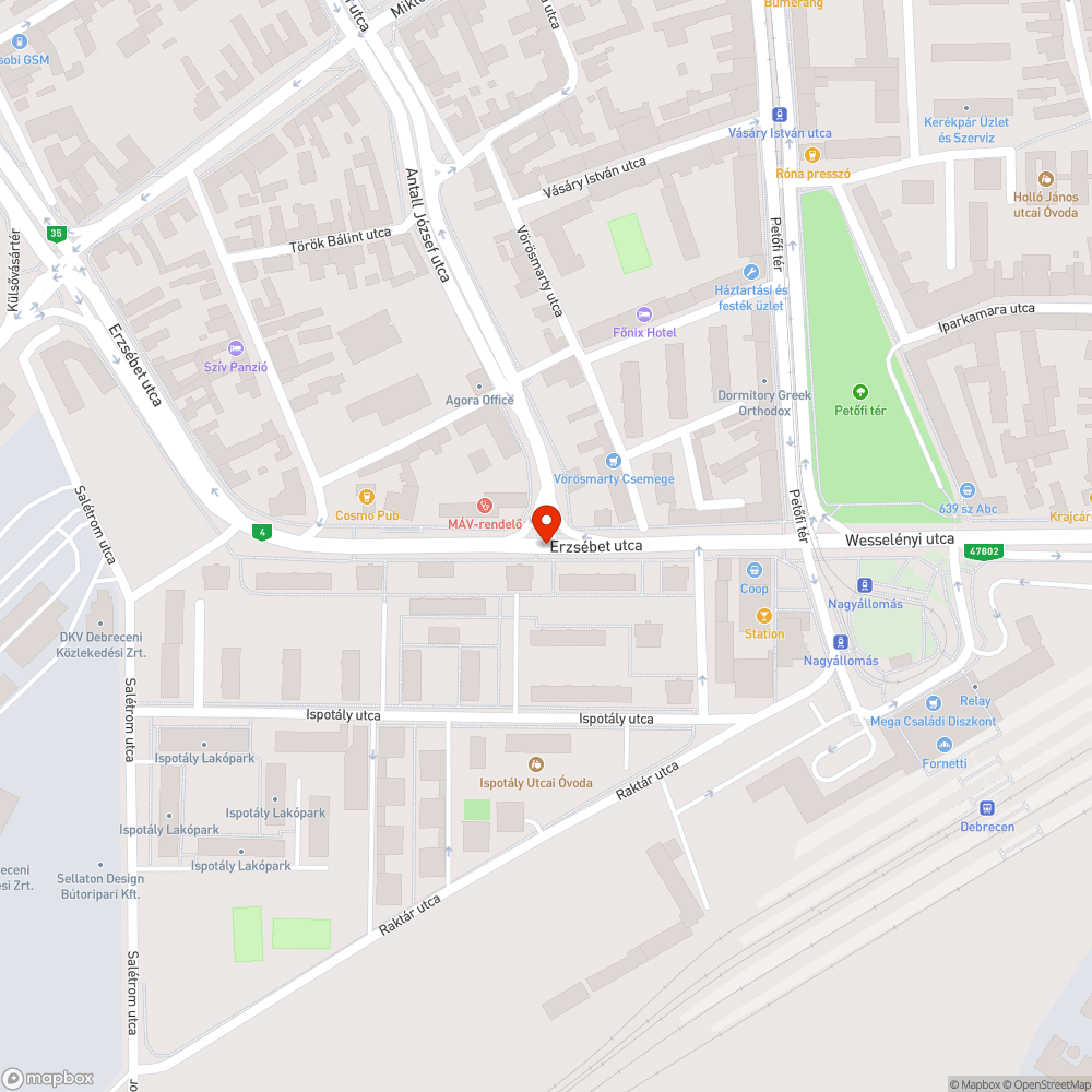 Bokor miatt nem belátható gyalogos járdaszakasz. bejelentés helye