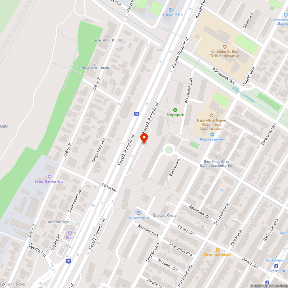 Kutyaürülék-gyűjtő bejelentés helye