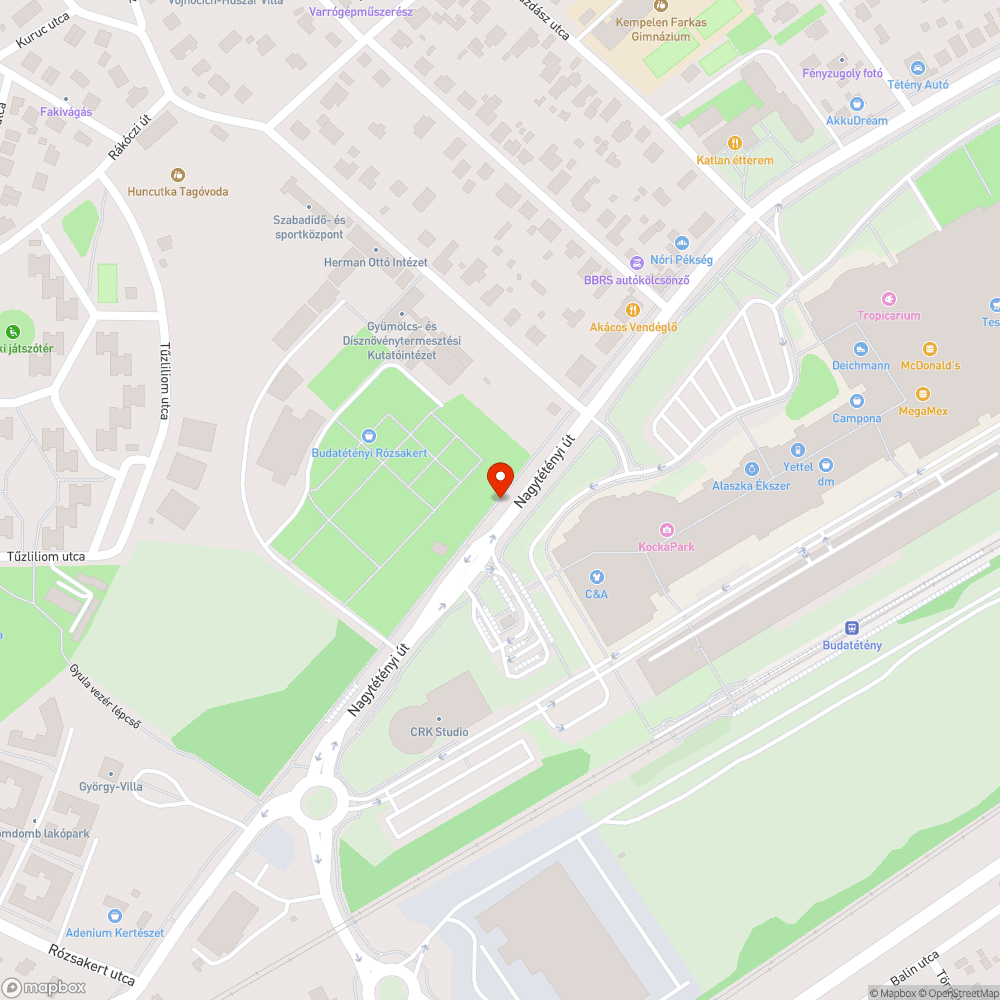 Nagytétényi árok tele növényzettel bejelentés helye