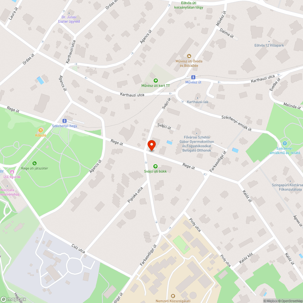 visszatért a kátyú a Rege útra bejelentés helye