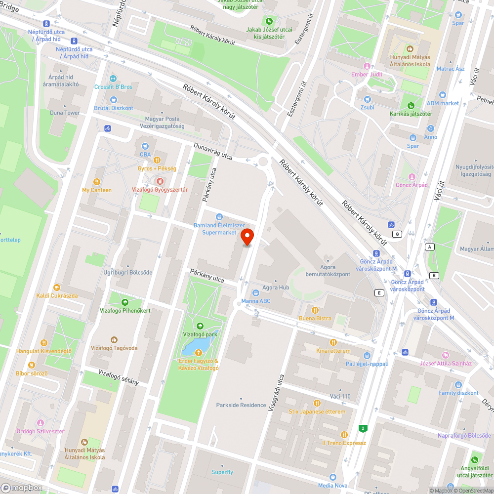 Erős utcai csatornaszag bejelentés helye