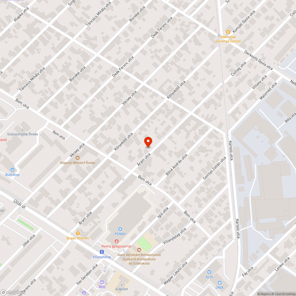 Lógó, közlekedést gátló vezeték bejelentés helye