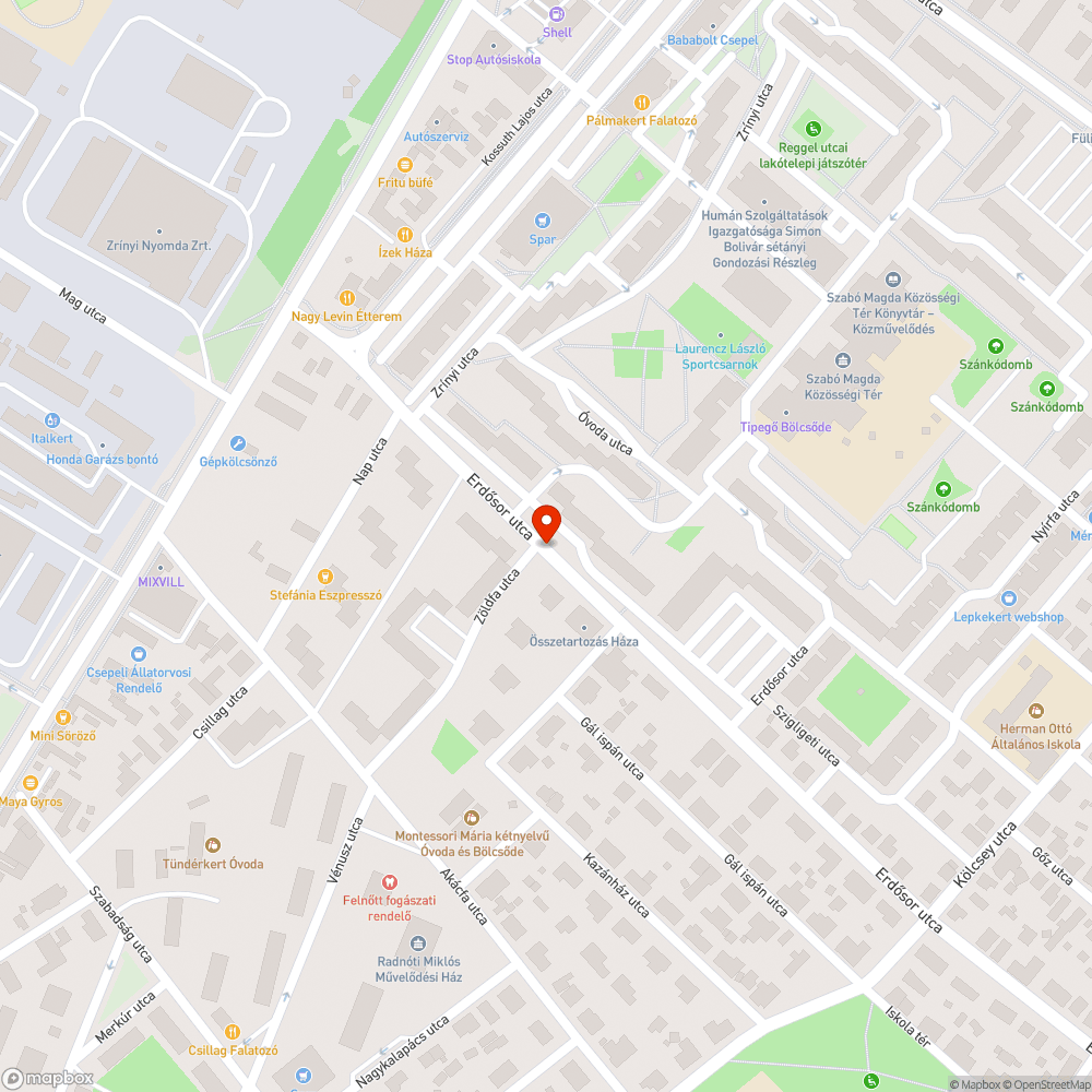 Útra benővő bozótos. bejelentés helye