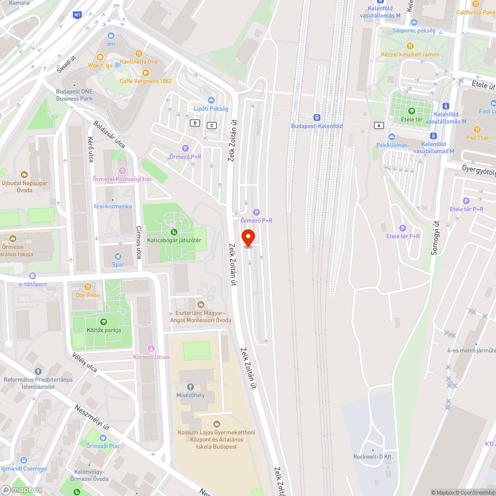 Elhagyott autó az P+R őrmezői parkolóban bejelentés helye