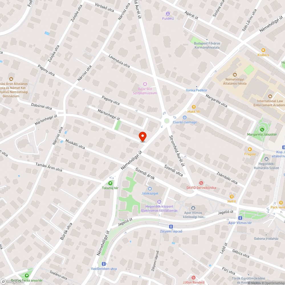 Tábla a járdán bejelentés helye