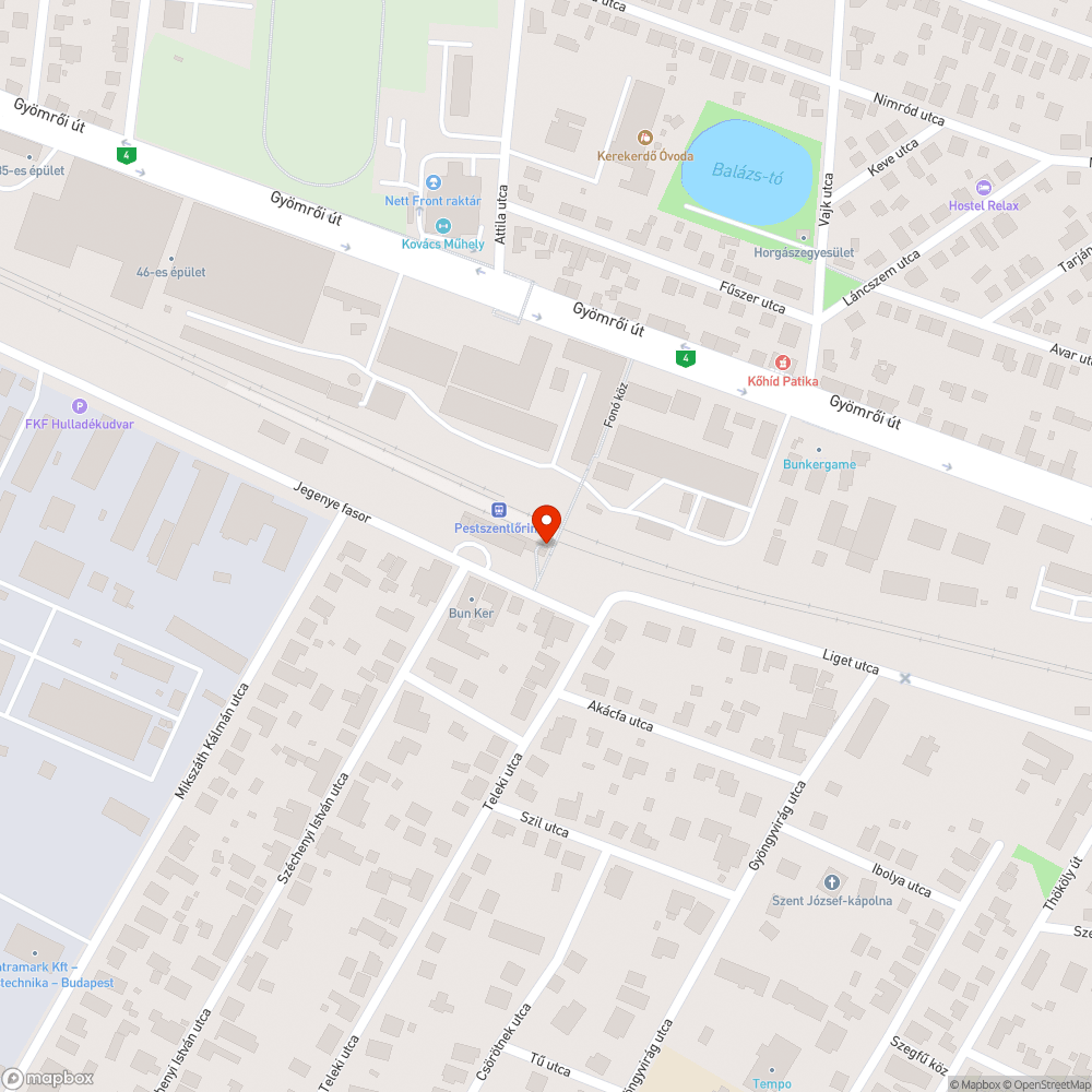 Pestlőrinc vasútállomás patkányok bejelentés helye