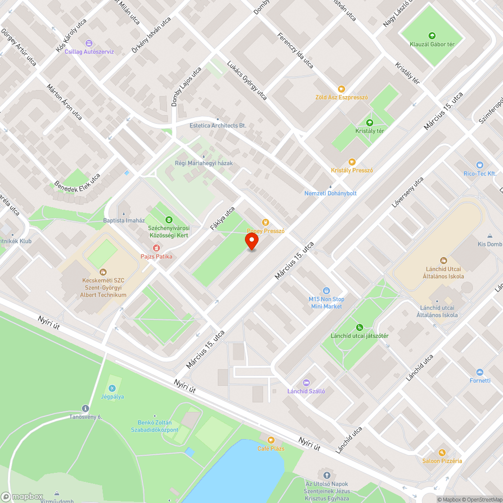 Rozoga és balesetveszélyes padok bejelentés helye