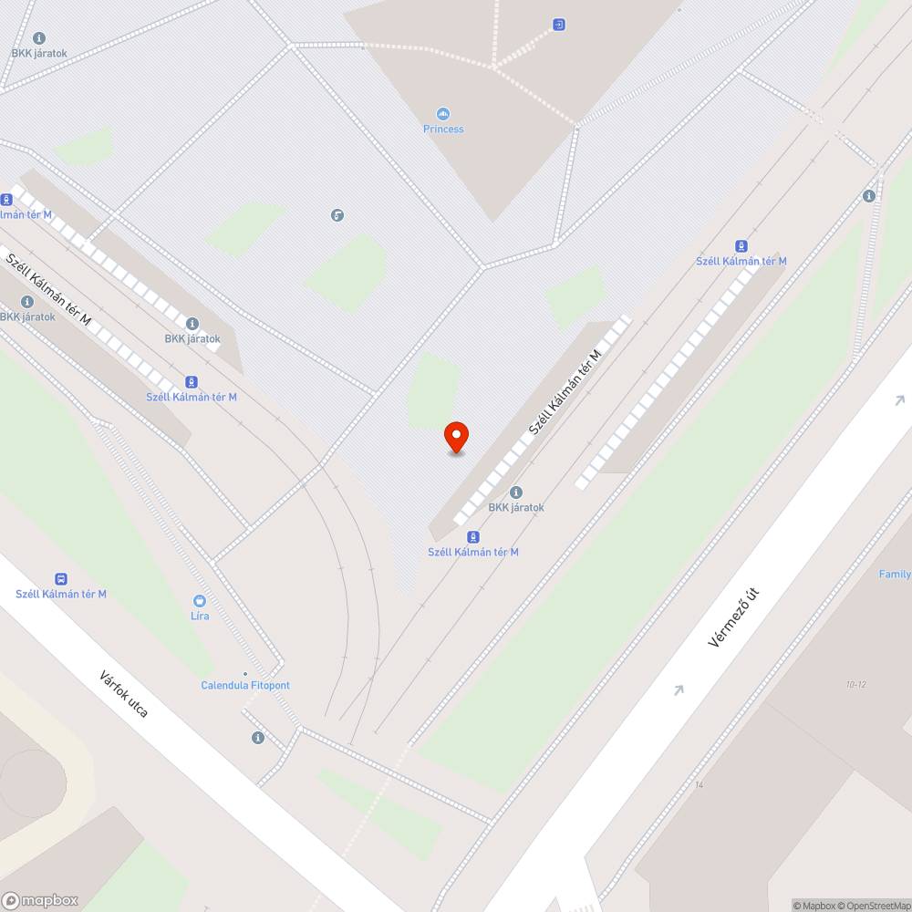 Nem működő utca lámpa bejelentés helye