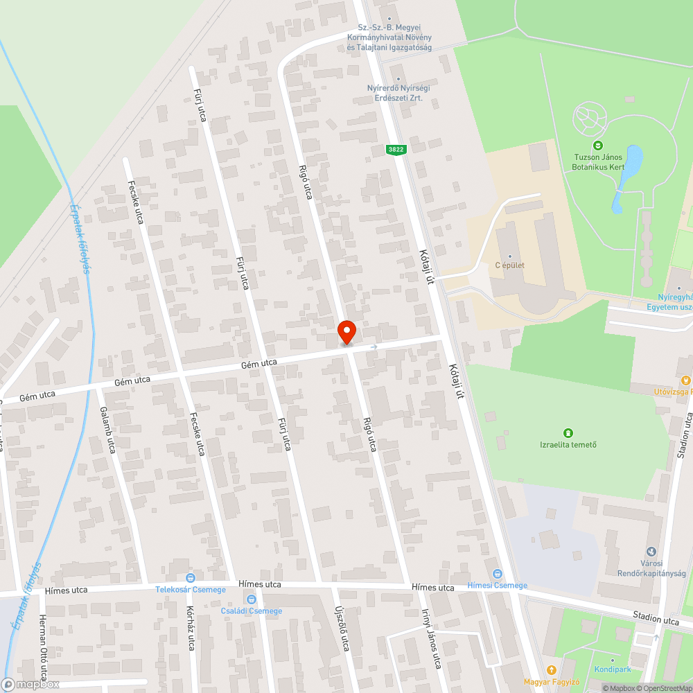 Nem látható tábla bejelentés helye