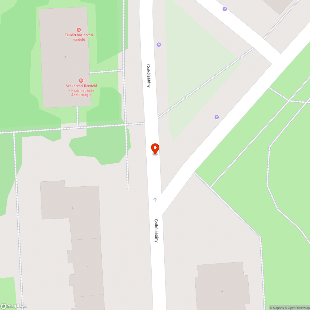 Megsüllyedt víznyelő bejelentés helye