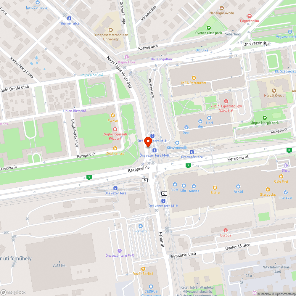 Utastájékoztatás javítása bejelentés helye