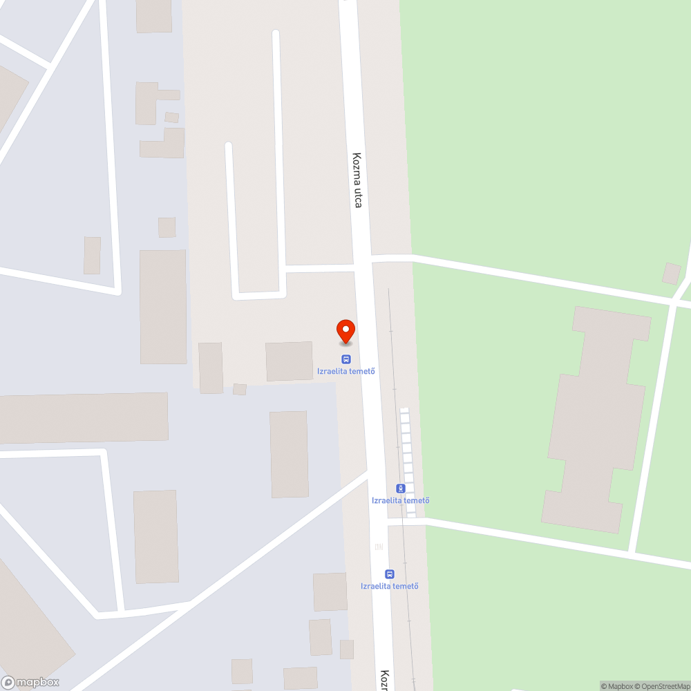 Egy graffitis rongálódott buszmegálló bejelentés helye