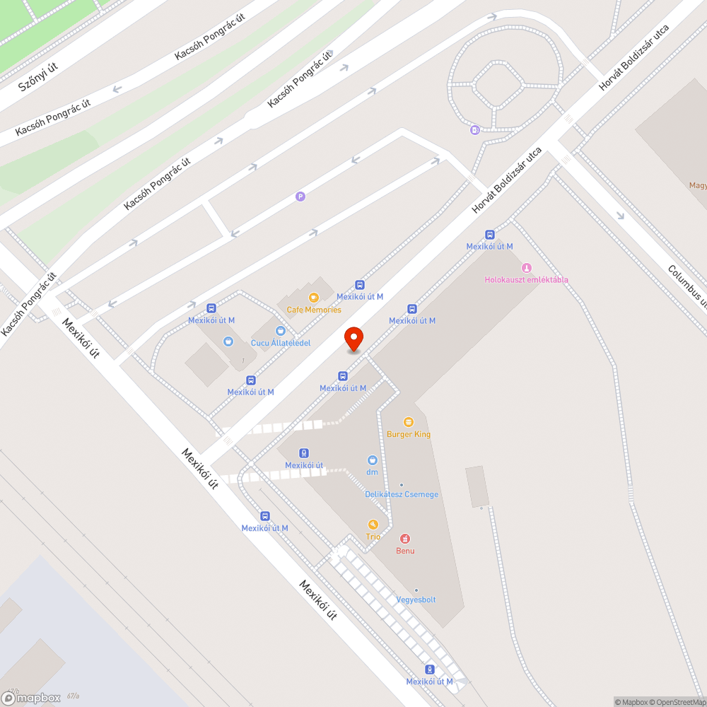 Megsüllyedt csatornarács bejelentés helye