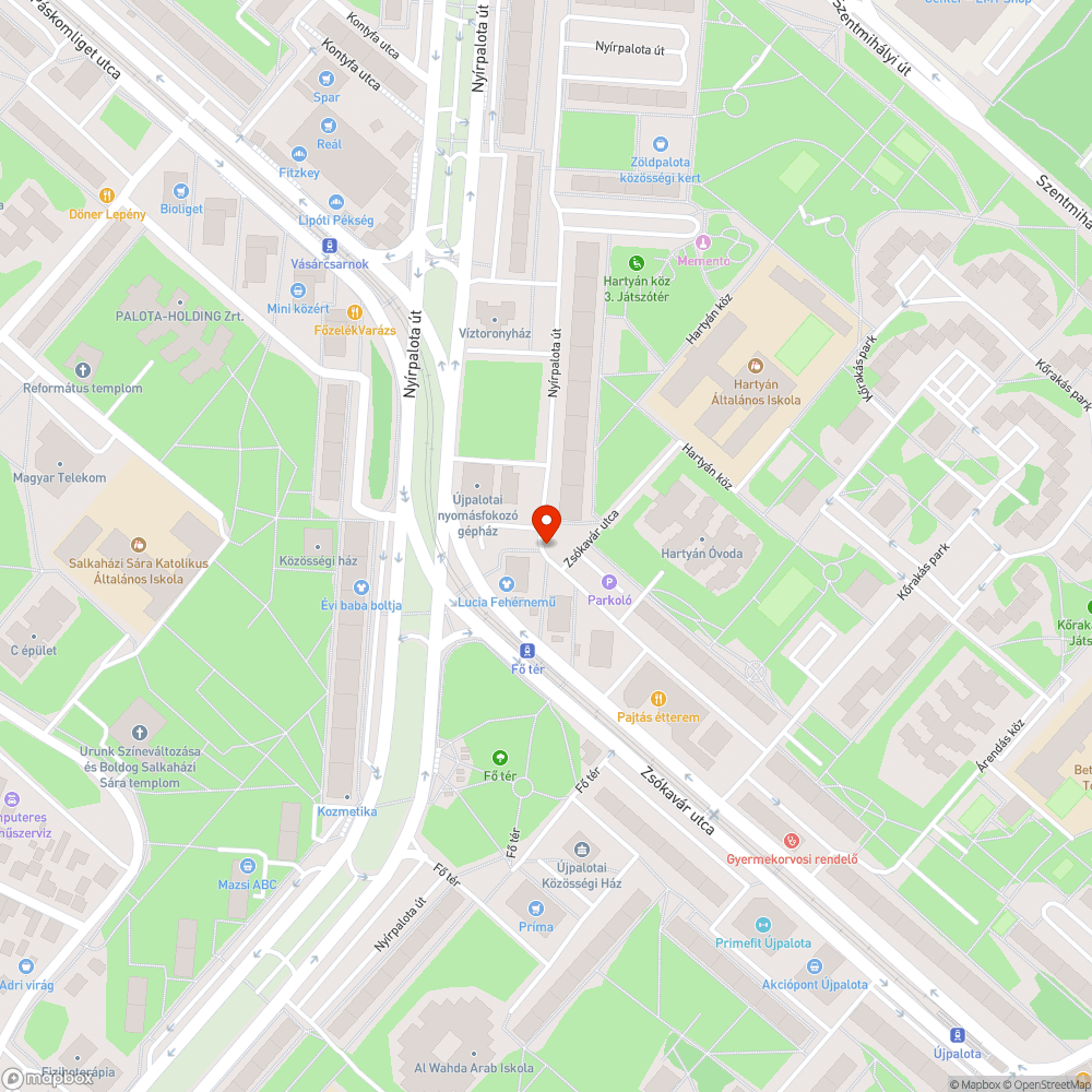 Zebra létesítése bejelentés helye