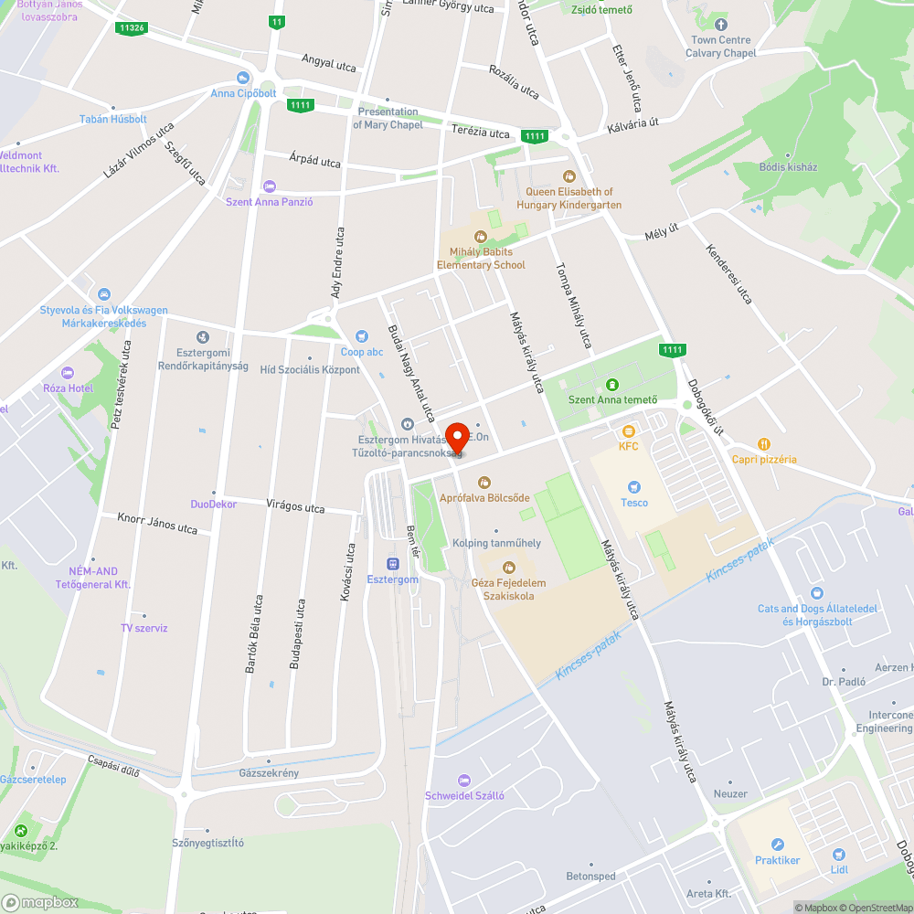 Kopott a gyalogátkelő (balesetveszélyes) bejelentés helye