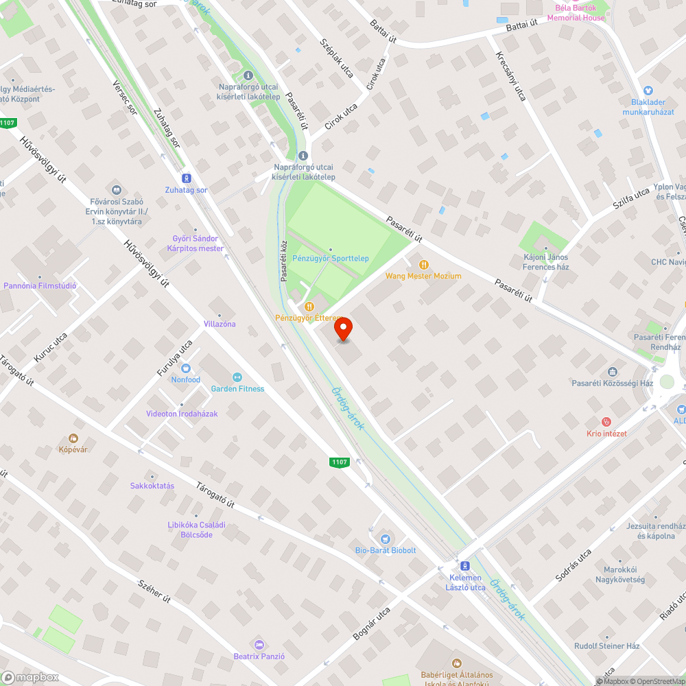 Kiszáradt fa Zuhatag sor 1. bejelentés helye