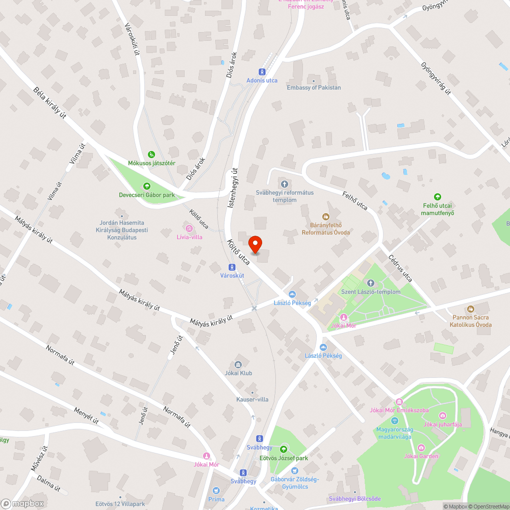 Sérült aknafedél bejelentés helye