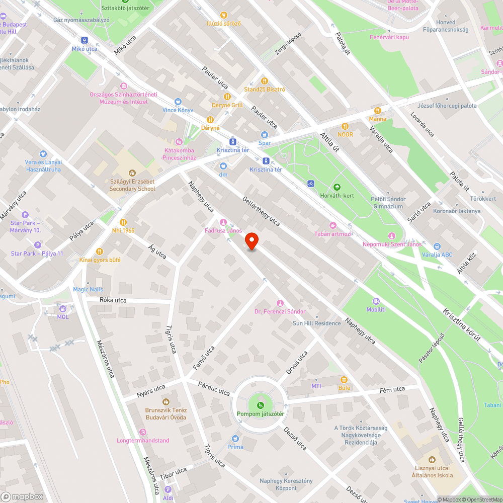 Naphegyen számos közlámpa nem világít bejelentés helye