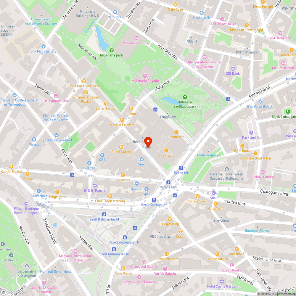 Szemetes zöldfelület bejelentés helye