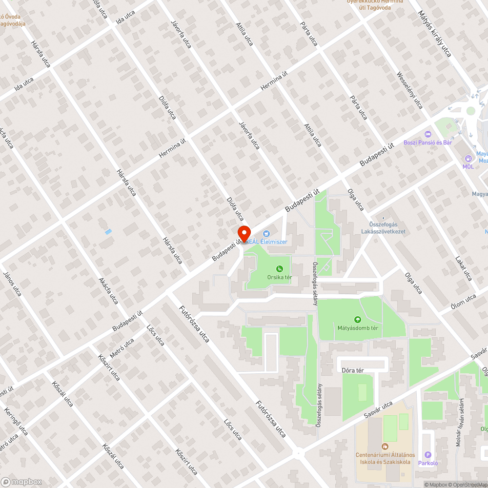 Kiszáradt meggyfa bejelentés helye