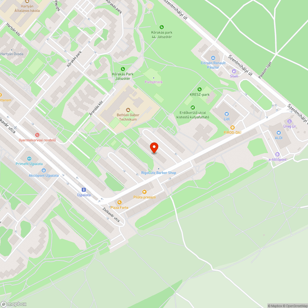 Parkolás a járdán bejelentés helye