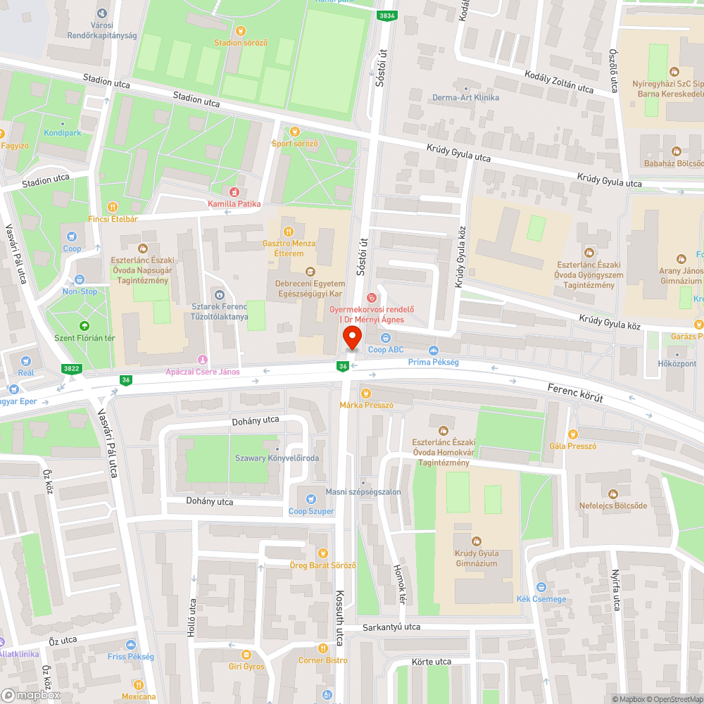 Benőtt vízelvezető bejelentés helye