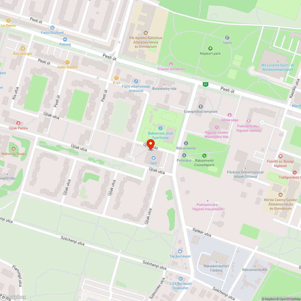 Eltört pad bejelentés helye