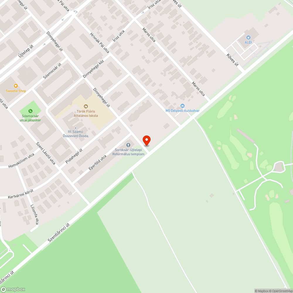 Ideiglenesen kivont roncsok bejelentés helye