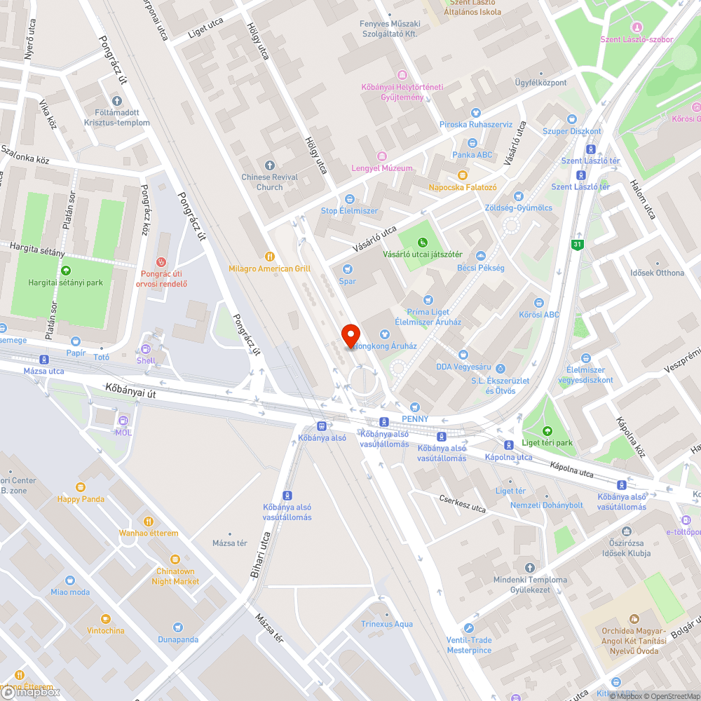 Biztonságosan megközelíthetetlen autóbusz-állomás bejelentés helye