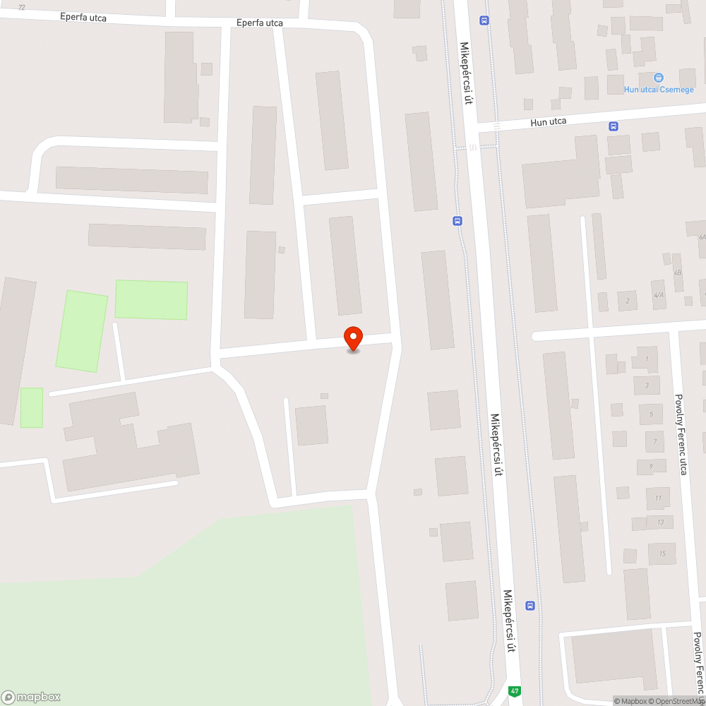 Játszótér/Zöldterület bejelentés helye