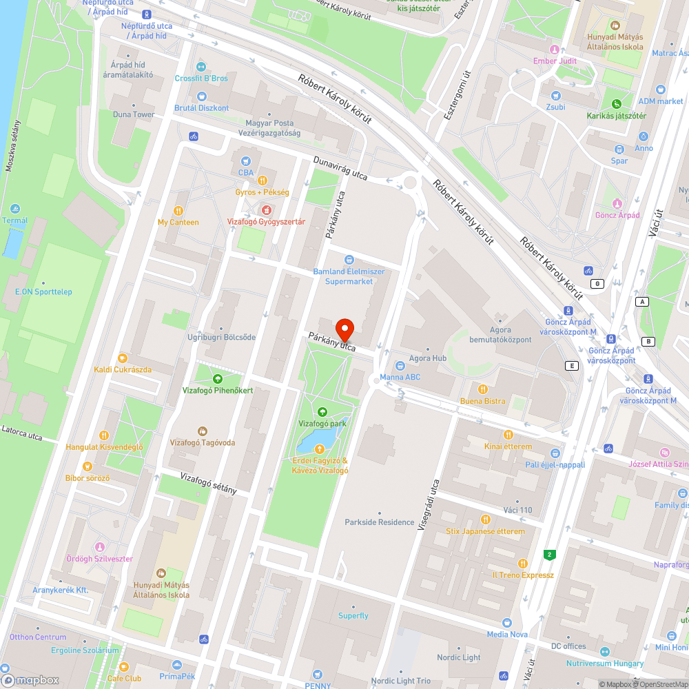 Elhagyott autó bejelentés helye