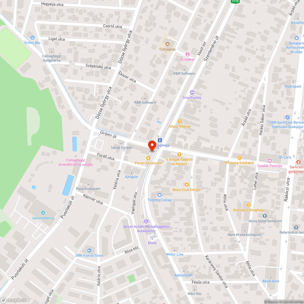 Kátyús járda bejelentés helye