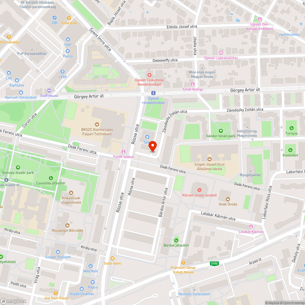 Kivont, lejárt műszakis bejelentés helye