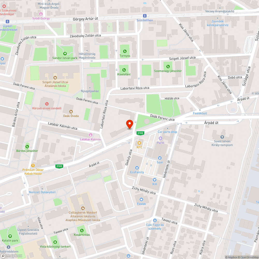 Hiányzó közműfedél bejelentés helye