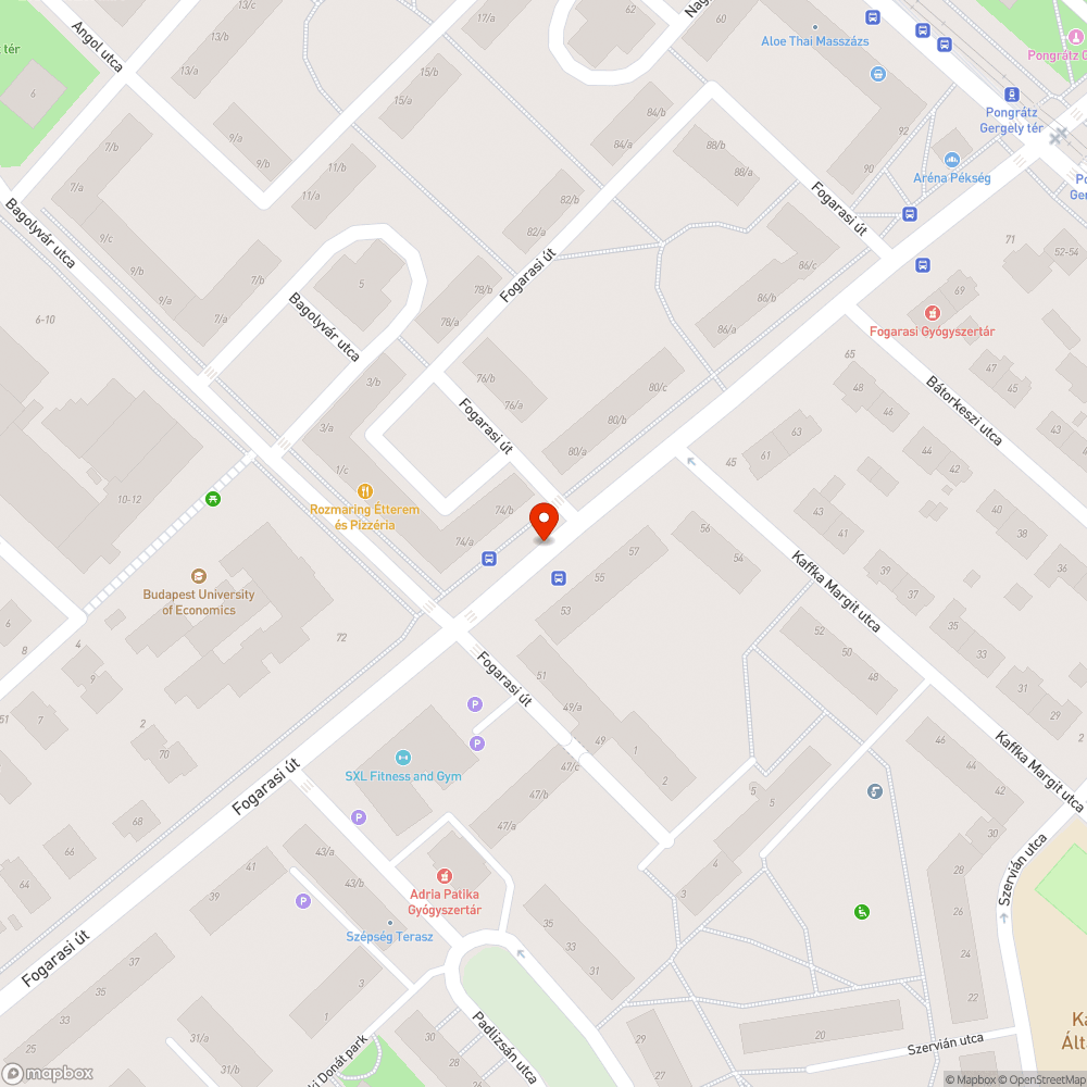 Fogarasi út - Balesetveszélyes kátyúk bejelentés helye