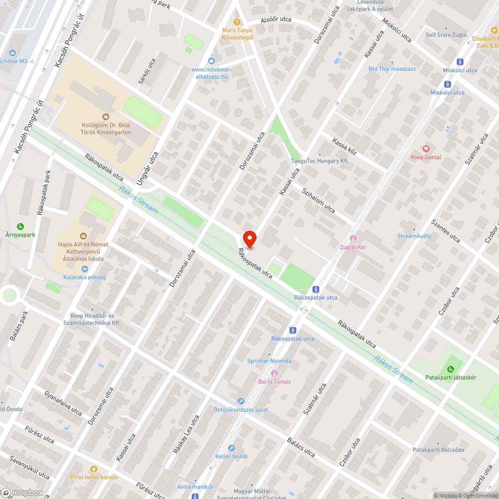 Kiszáradt fa bejelentés helye