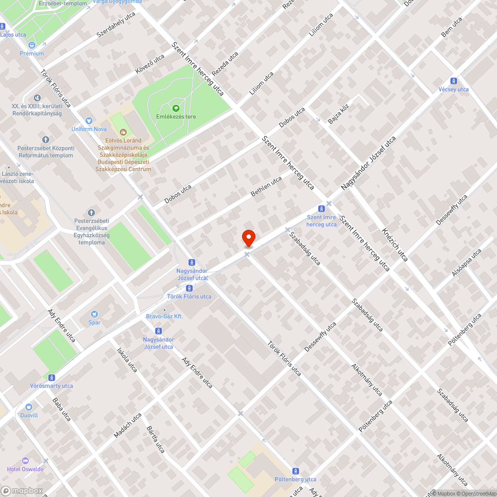 Megsüllyedt aknafedél bejelentés helye