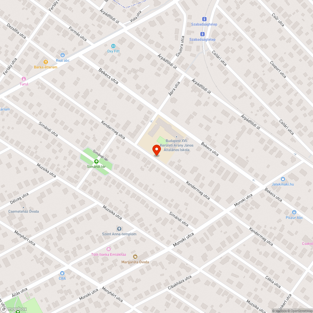 Oszlopról lelógó kábel-spagetti bejelentés helye