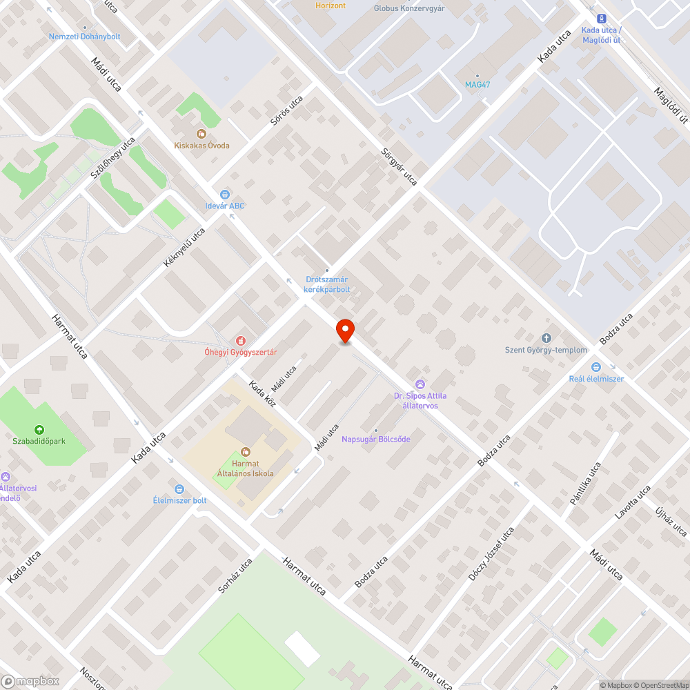 Elhagyott Opel bejelentés helye