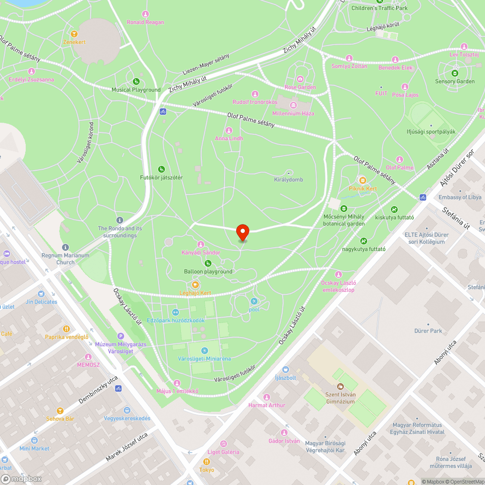 Csőtörés a ligeti öntözőn bejelentés helye