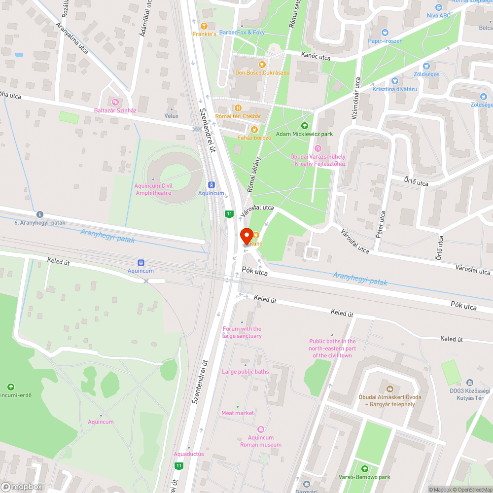 Repedezett út bejelentés helye