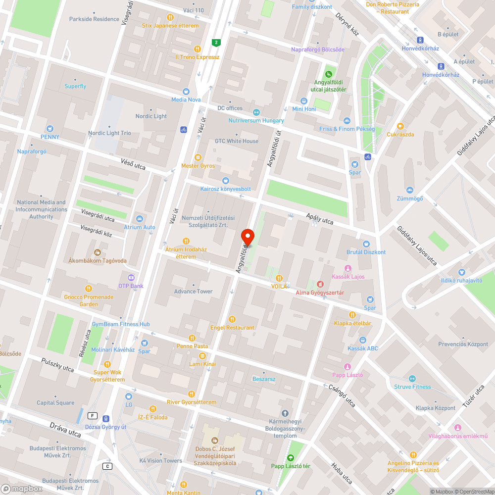 Burjánzó gyom Angyalföldi úton bejelentés helye