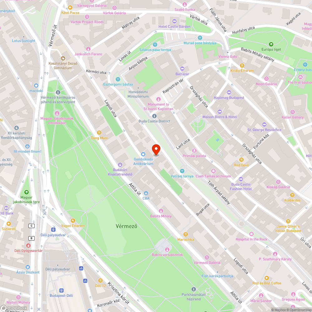 Belógó bokrok bejelentés helye