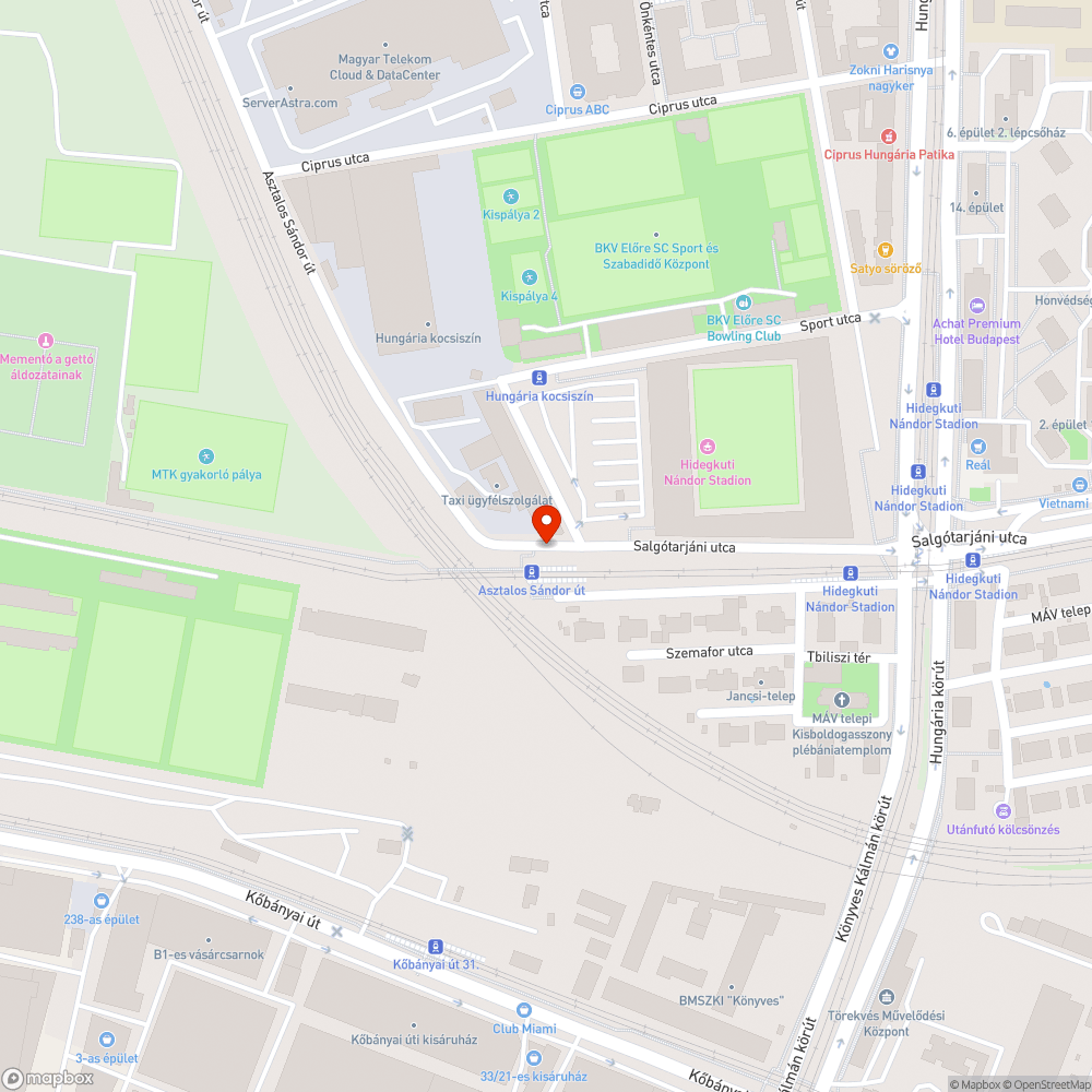 Zebra hiánya bejelentés helye