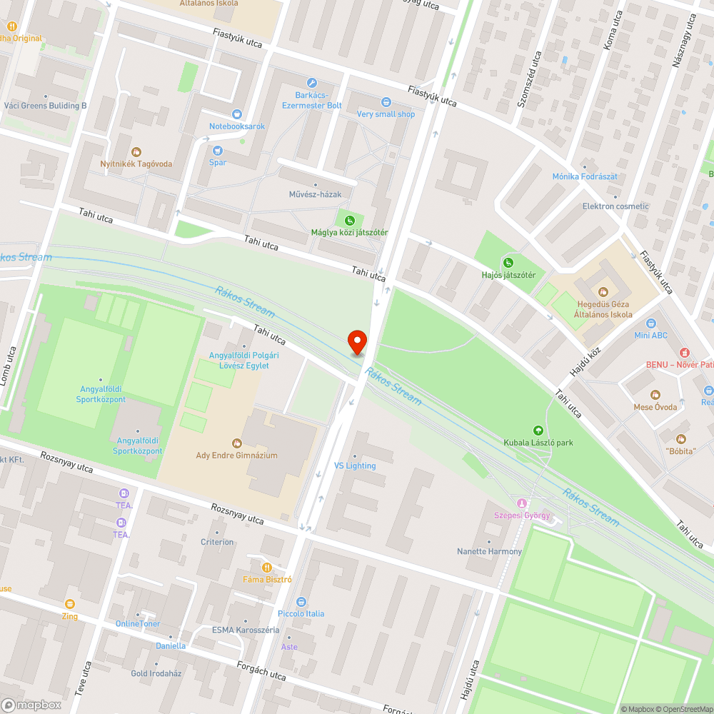 Bevásárló kocsi bejelentés helye