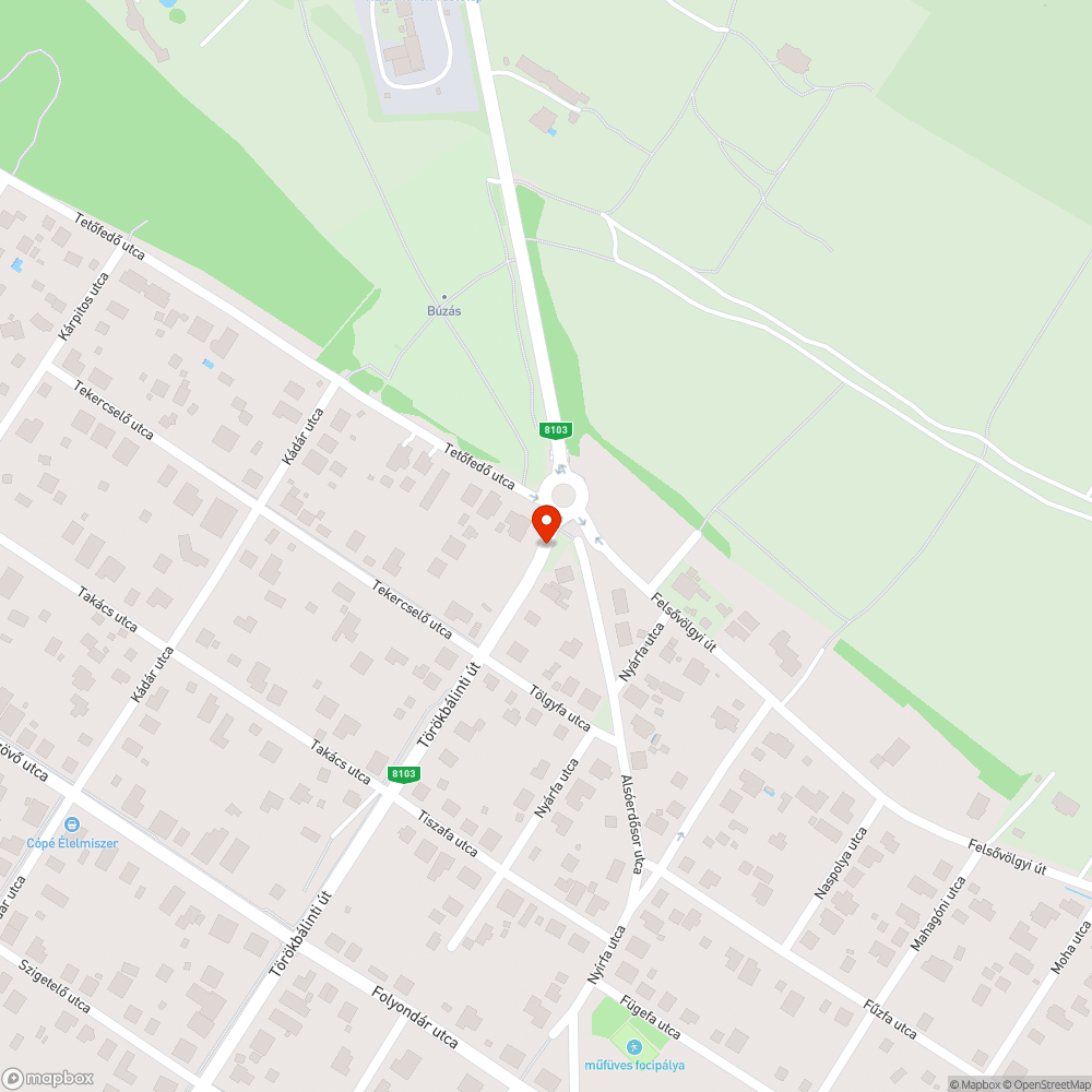 Gaz bejelentés helye