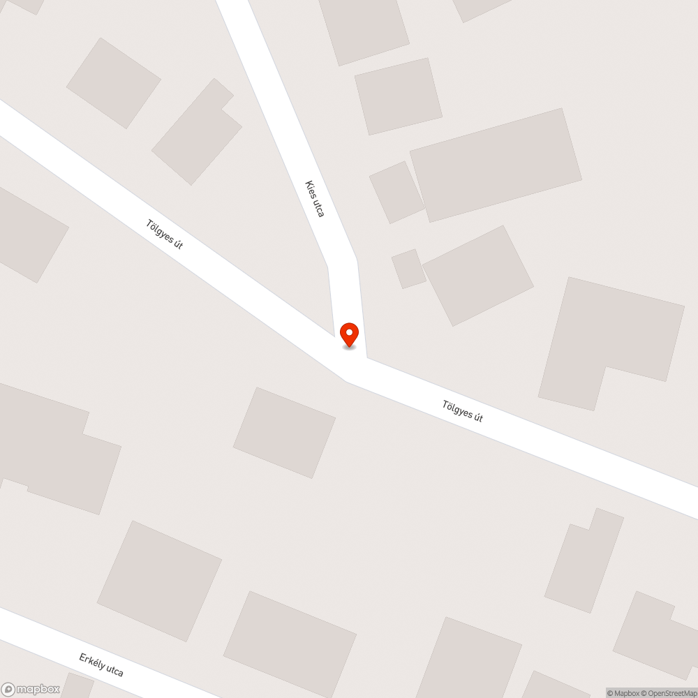 Beszakadt út bejelentés helye