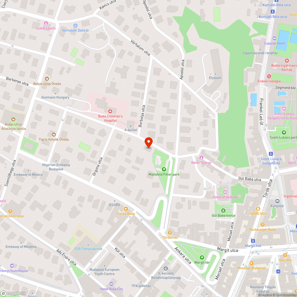 Kiszáradt fa bejelentés helye