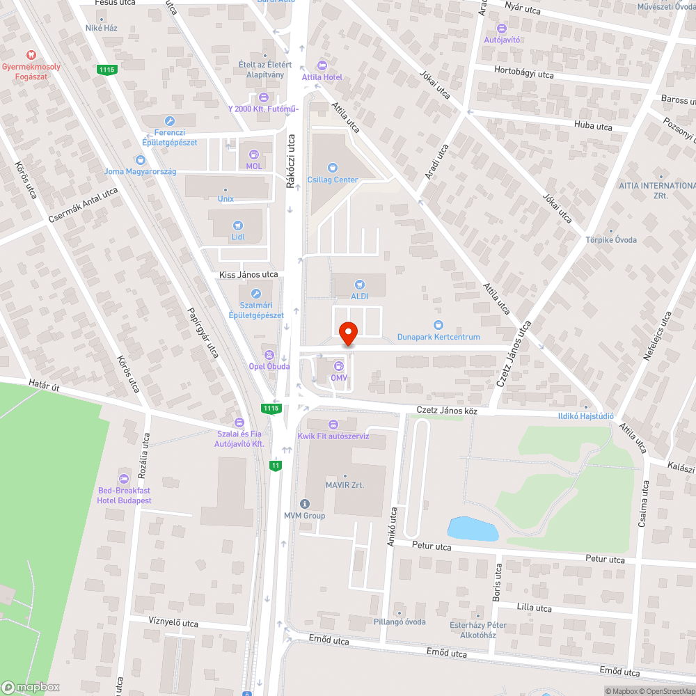 mély kátyú bejelentés helye