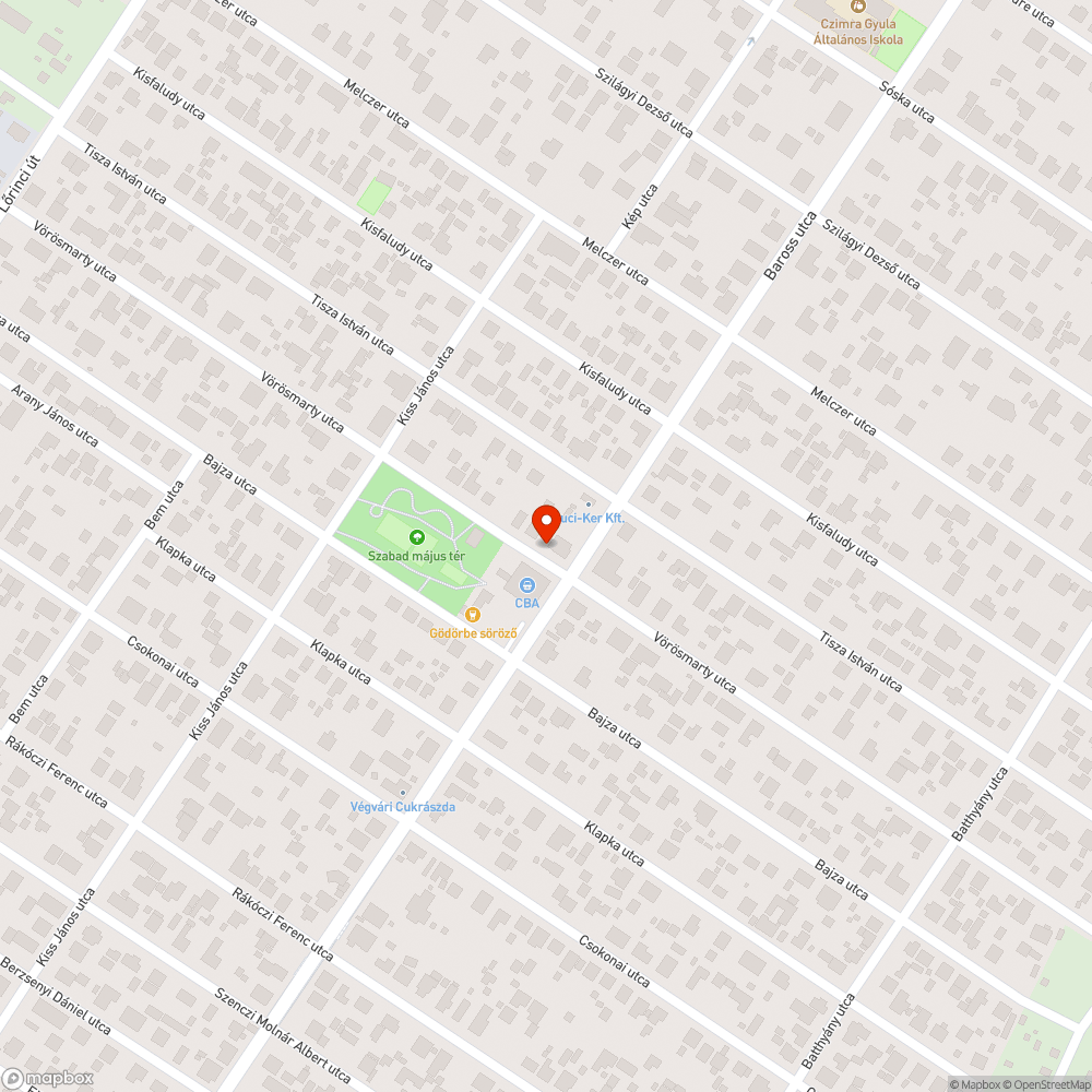 Elviselhetetlen kátyúk a CBA előtt bejelentés helye